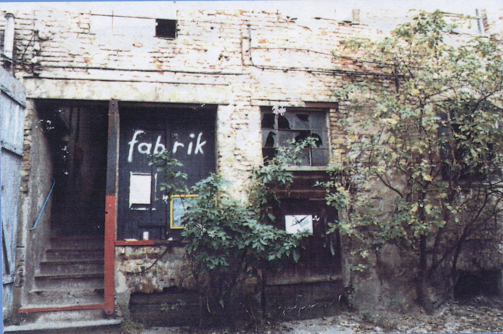 Eingang Tanzstudio fabrik Gutenbergstr 1991